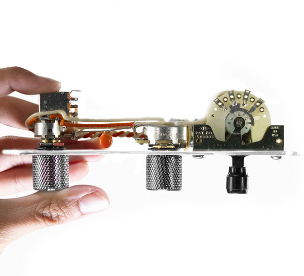 920D Custom Loaded Pre-Wired 7-Way Wiring Control Plate for T-Style Guitar