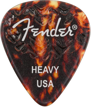 Genuine Fender Wavelength 351 Guitar Picks (6 Pack) HEAVY, SHELL - 198-3351-500