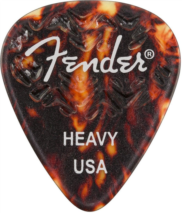 Genuine Fender Wavelength 351 Guitar Picks (6 Pack) HEAVY, SHELL - 198-3351-500