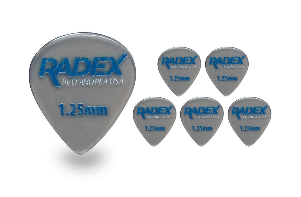 D'Andrea Radex 551 Shape 1.25mm Guitar Picks - 6 Pack
