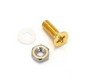 Genuine Gretsch Guitar Pickguard Bracket Mounting Bolt/Screw, GOLD, 006-0872-000