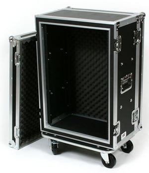 OSP 16-Space ATA Shock Mount Shallow Effects Flight Road Rack Case - SC16U-12