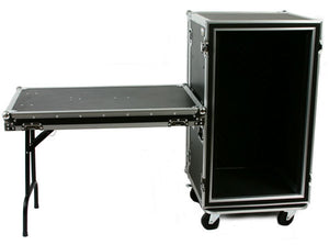 OSP 20-Space ATA Shock Mount Deep Amp Flight Rack Case w/ Table - SC20U-20SL