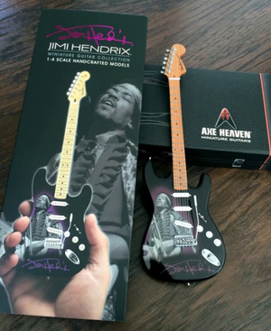 AXE HEAVEN Official Jimi Hendrix Fender Strat Tribute Miniature Guitar Display Gift