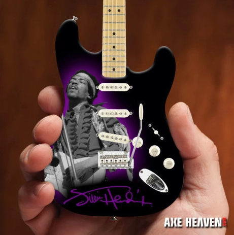 AXE HEAVEN Official Jimi Hendrix Fender Strat Tribute Miniature Guitar Display Gift