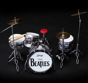 AXE HEAVEN Fab Four Classic Oyster Ringo Starr MINIATURE Drum Set Display Gift