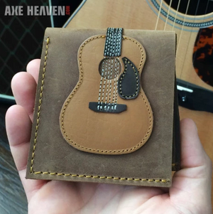 AXE HEAVEN Genuine Leather Dreadnought Acoustic Guitar Player Wallet Gift GW-001