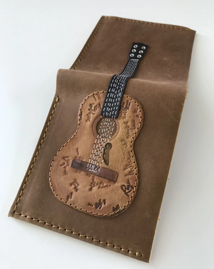 AXE HEAVEN Genuine Leather Trigger Acoustic Signature Guitar Wallet Gift, GW-014