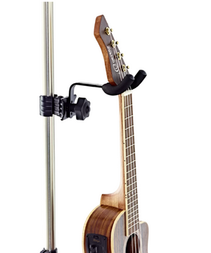Ortega UKULELE/UKE Holder Hanger for Mic, Guitar & Music Stands, OMUH-BK