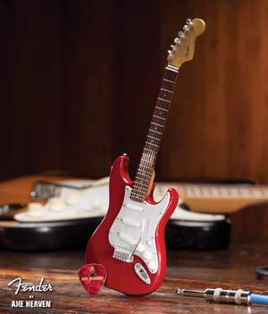 AXE HEAVEN Official Red Fender Strat Classic MINIATURE Guitar Display Gift