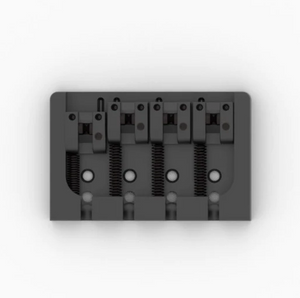 Hipshot A-Style 4-String Brass Bass Bridge for Fender, Black 5A4FM2BB