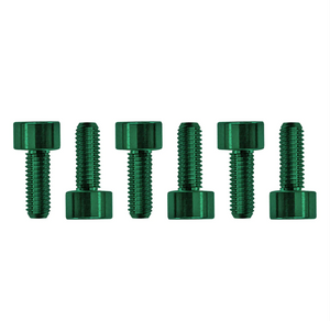 Genuine Floyd Rose Stainless Steel Saddle Mounting Screws, Set of 6, Green