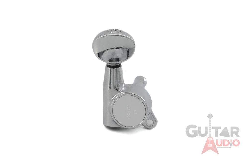 Gotoh SG381-05 Oval Button Guitar Tuners - 3x3 Set, CHROME
