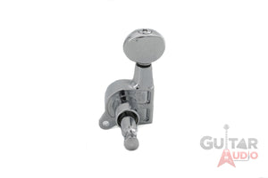 Gotoh SG381-05 Oval Button Guitar Tuners - 3x3 Set, CHROME
