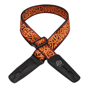 Lock-It Bob Masse Rock Art Leather End Guitar Strap - Harvey Twist, LIS-036-BM6