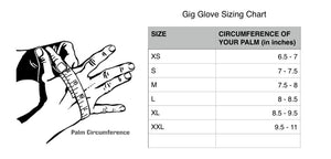 Gig Gear ONYX Gig Gloves, All Black, Touchscreen Work/Stage Gloves, LARGE