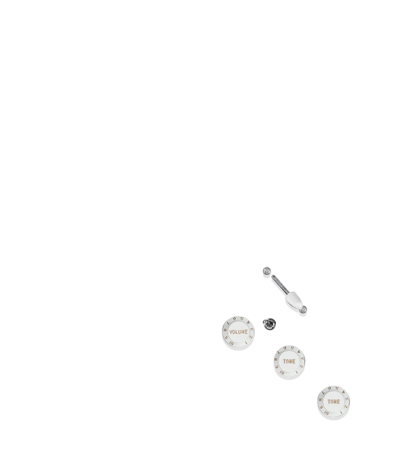 920D Custom Gold Foil Loaded Pickguard For Strat With White Pickups and Knobs, White Pickguard For Strat, and S7W-MT Wiring Harness