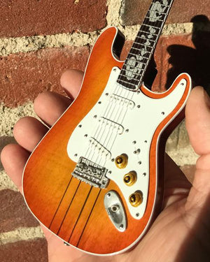 AXE HEAVEN Stevie Ray Vaughan Signature Hamiltone Miniature Guitar Display Gift