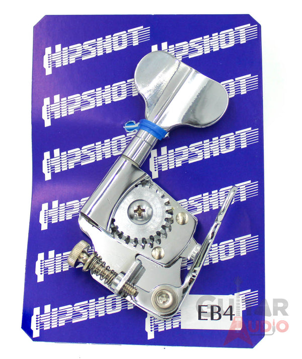 Hipshot EB4 D-Tuner X-Tender Retrofit Grover Gibson Bass, Chrome, 20500C