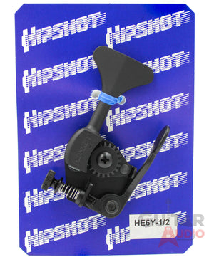 Hipshot HE6Y-1/2 Ultralite D-Tuner X-Tender 1/2 Bass, Black, 20665B