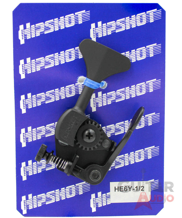 Hipshot HE6Y-1/2 Ultralite D-Tuner X-Tender 1/2 Bass, Black, 20665B