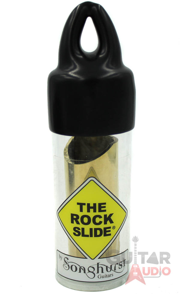 The Rock Slide, Polished Brass Guitar Slide, Large