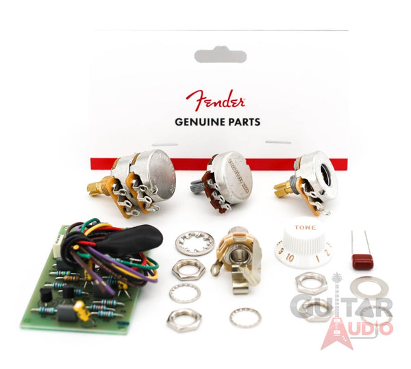 Genuine Fender Stratocaster Active Pre-Amp 25DB Mid Boost Upgrade Wiring Kit
