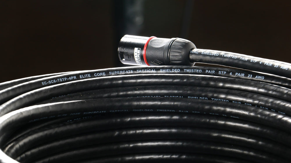 Elite Core Converta-Shell Shielded Tactical Super CAT6 Cable 300' Reel Snake