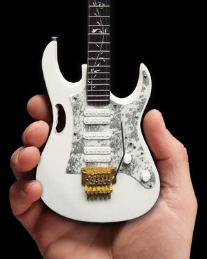 AXE HEAVEN Steve Vai Signature White JEM Miniature Guitar Display Gift