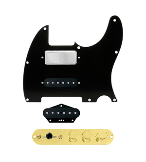920D Custom Mason Style Loaded Pickguard for Nashville Tele With Black Pickguard and TMAS-G Control Plate