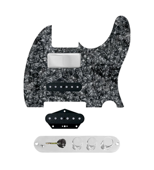 920D Custom Mason Style Loaded Pickguard for Nashville Tele With Black Pearl Pickguard and TMAS-C Control Plate