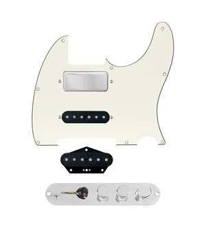 920D Custom Mason Style Loaded Pickguard for Nashville Tele With Parchment Pickguard and TMAS-C Control Plate