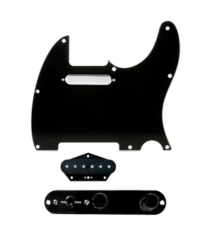 920D Custom Texas Vintage Loaded Pickguard for Tele With Black Pickguard and T4W-B Control Plate