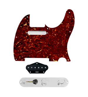 920D Custom Texas Vintage Loaded Pickguard for Tele With Tortoise Pickguard and T4W-C Control Plate