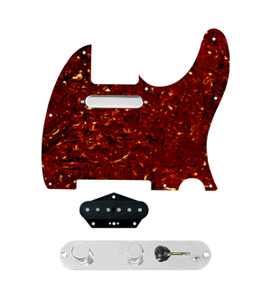 920D Custom Texas Vintage Loaded Pickguard for Tele With Tortoise Pickguard and T4W-REV-C Control Plate