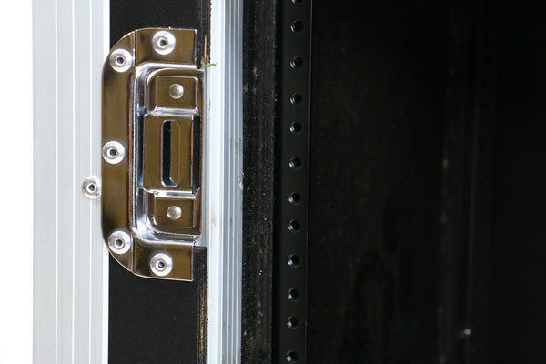 OSP TR12U-20-SR-PD Tour Ready 12-Space 20" Deep Shock Rack Case w/ Pocket Doors