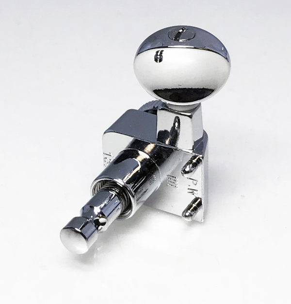 Genuine Fender Locking F Logo Tuners Machines Pegs CHROME w/VINTAGE BUTTONS