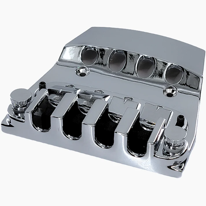 Allparts Bridge and Tailpiece Assembly for Rickenbacker Bass, CHROME