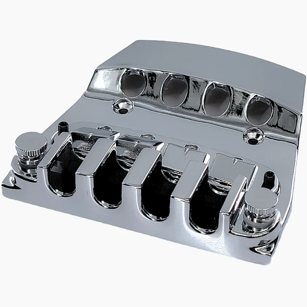 Allparts Bridge and Tailpiece Assembly for Rickenbacker Bass, CHROME