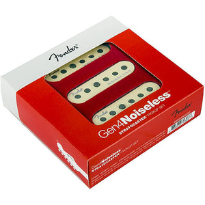 Genuine Fender GEN 4 Noiseless Stratocaster/Strat Guitar Pickup Set - AGED WHITE