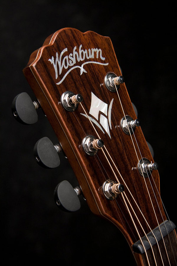 Washburn WCG25SCE Comfort Series Deluxe Acoustic Electric Guitar, Natural