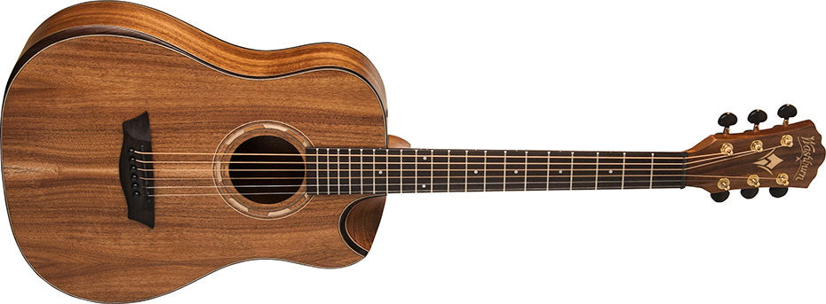 Washburn WCGM55K Comfort Series Semi-Cutaway Acoustic Guitar with Gig Bag