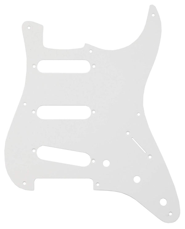Genuine Fender '56/'59 Strat/Stratocaster Guitar Pickguard, 1-Ply EGGSHELL WHITE