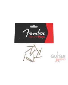 Genuine Fender Tele/Telecaster/Bass Guitar Bridge NICKEL Mounting Screws 12 Pack
