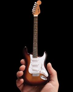 AXE HEAVEN Official Classic Sunburst Fender Strat Miniature Guitar Display Gift
