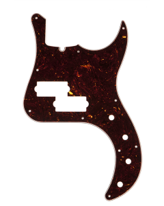 Genuine Fender Pickguard American Deluxe P Bass 10-Hole, Brown Shell 4 Ply