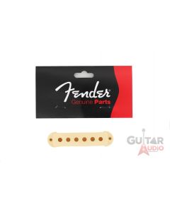 Genuine Fender Jaguar Guitar Pickup Cover - Aged White - 005-4492-049