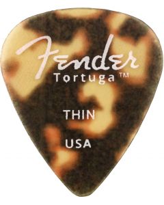 Genuine Fender Tortuga 351 THIN Guitar Picks (6 Set) - 098-0351-125