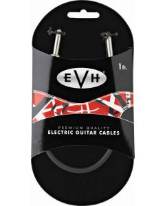 EVH Eddie Van Halen Series Premium Guitar Patch Cable, Straight Ends, 1' ft.