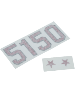 Official 5150 Red Holographic Prism Guitar Decal Sticker Set EVH Eddie Van Halen